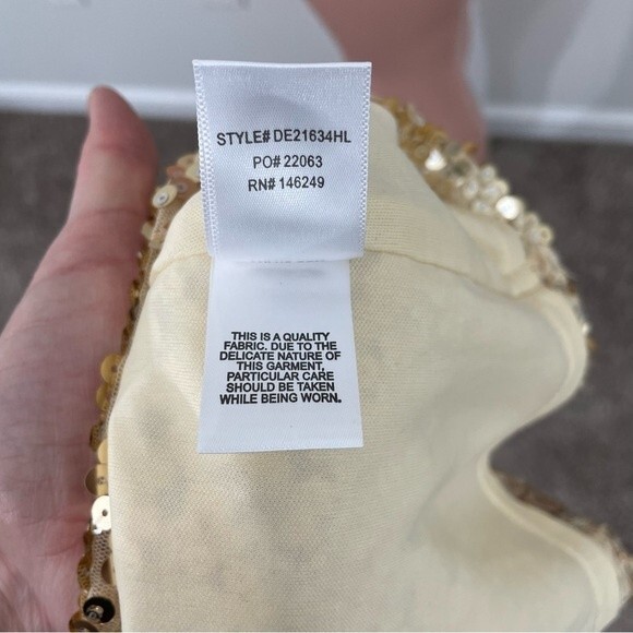 NWT Lulus Force of‎ Fashion Gold Backless Sequin Mini Dress Size MEDIUM - Picture 7 of 10